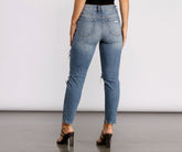 Tobi High Rise Distressed Mom Jeans